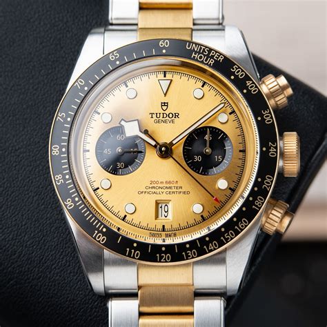 tudor black bay chrono gold|black bay chrono for sale.